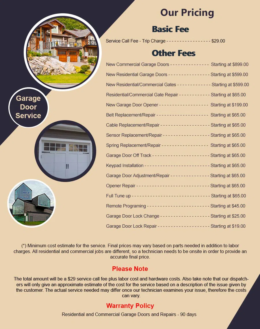 Garage Door Mobile Service Davenport, FL 863-301-0470